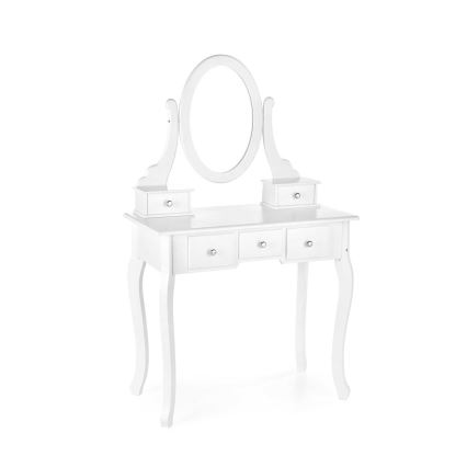 Schminktisch SARA 80x130 cm + stool 45x37 cm weiß