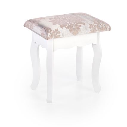Schminktisch SARA 80x130 cm + stool 45x37 cm weiß