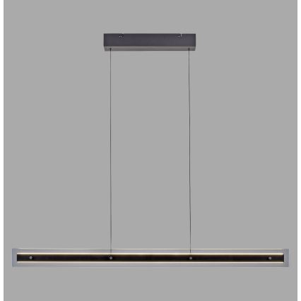 Schöner Wohnen 11316-18 - LED-dimmbare Pendelleuchte mit Seilabhängung LENA, 32 W, 230 V, 105 cm, schwarz
