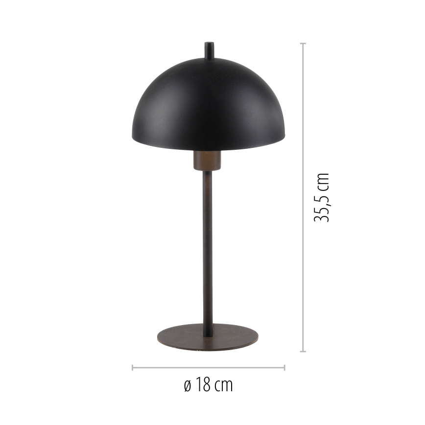 Schöner Wohnen 11726-18 - Tischlampe ALI 1xE14/15W/230V schwarz