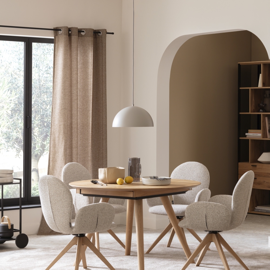 Schöner Wohnen 11728-39 - Pendelleuchte ALI mit Kabel, 1x E27/25W/230V, Ø 38 cm, grau