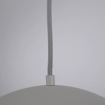 Schöner Wohnen 11728-39 - Pendelleuchte ALI mit Kabel, 1x E27/25W/230V, Ø 38 cm, grau