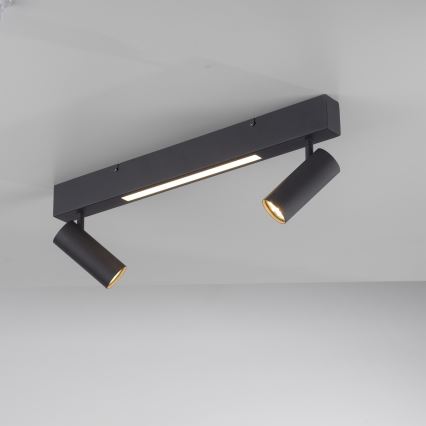 Schöner Wohnen 11793-18 - LED-Spot DANTE 2x GU10/10W/230V + LED/7,2W, schwarz