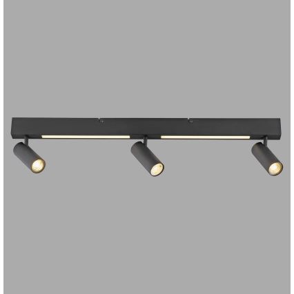 Schöner Wohnen 11794-18 - LED-Spot DANTE 3xGU10/10W/230V + LED/14,4W schwarz