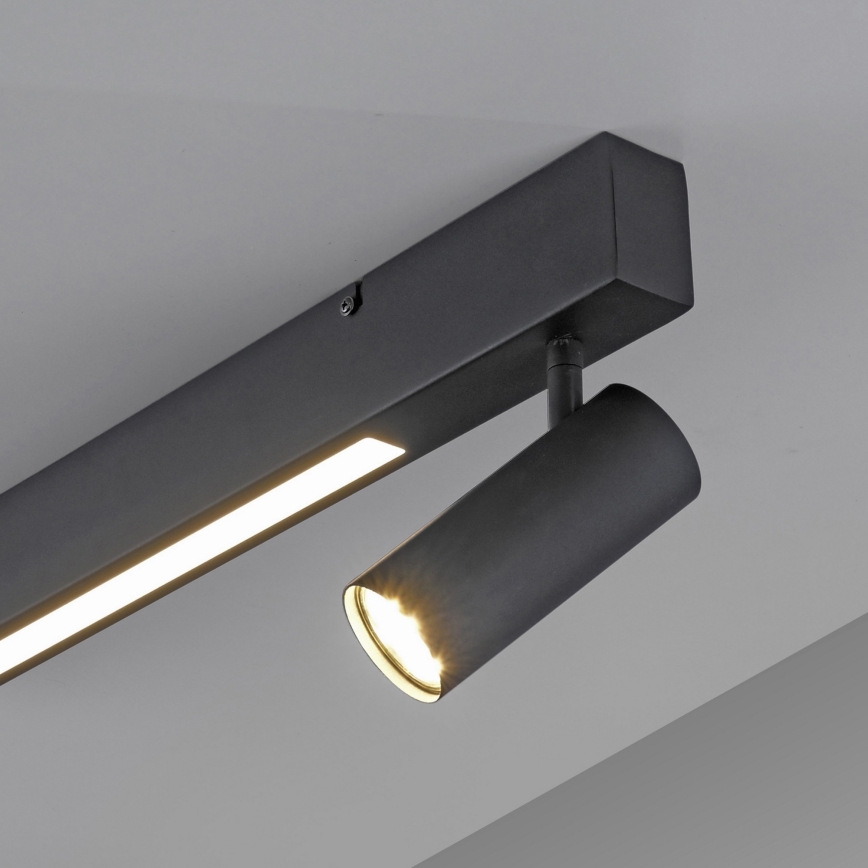 Schöner Wohnen 11794-18 - LED-Spot DANTE 3xGU10/10W/230V + LED/14,4W schwarz