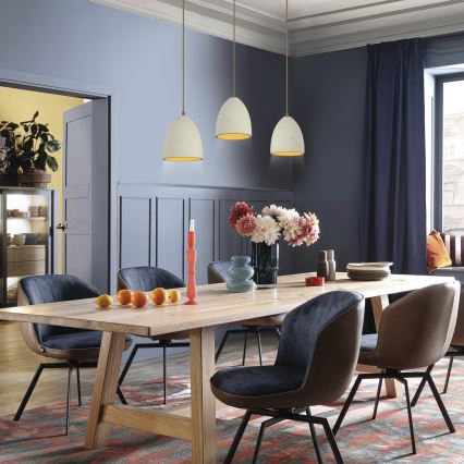 Schöner Wohnen 12541-42 - Pendelleuchte TRAVENTA, 3xE27/40W/230V, Beton