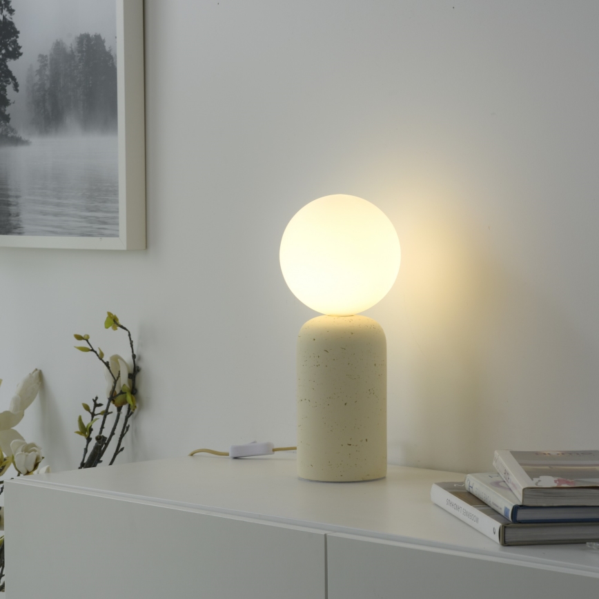 Schöner Wohnen 12543-42 - Tischlampe TRAVENTA 1xG9/10W/230V Beton