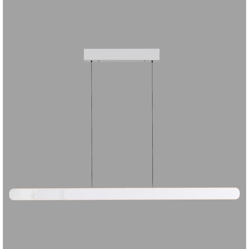 Schöner Wohnen 12577-16 - LED dimmbare Pendelleuchte mit Seilaufhängung ADRIANA ROUND 2xLED/24W/230V 2700/3000/3500/4000/5000K 160 cm weiß