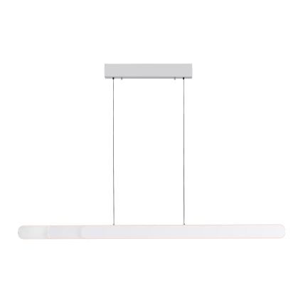 Schöner Wohnen 12577-16 - LED dimmbare Pendelleuchte mit Seilaufhängung ADRIANA ROUND 2xLED/24W/230V 2700/3000/3500/4000/5000K 160 cm weiß