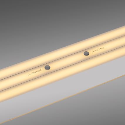 Schöner Wohnen 12577-16 - LED dimmbare Pendelleuchte mit Seilaufhängung ADRIANA ROUND 2xLED/24W/230V 2700/3000/3500/4000/5000K 160 cm weiß