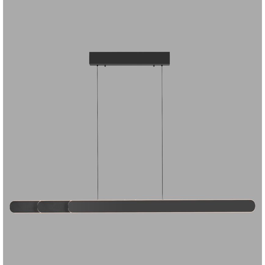 Schöner Wohnen 12577-18 - LED dimmbare Pendelleuchte an Drahtseil ADRIANA ROUND 2xLED/24W/230V 2700/3000/3500/4000/5000K 160 cm schwarz