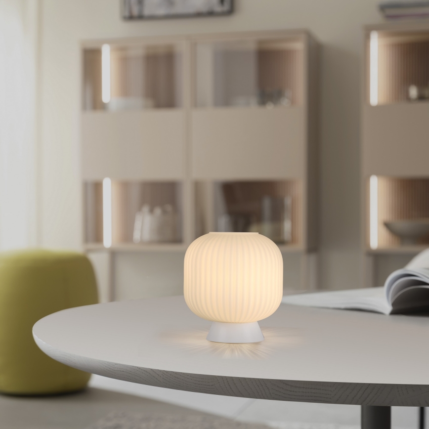 Schöner Wohnen 13573-16 - Tischleuchte NAMI 1xE27/25W/230V weiß