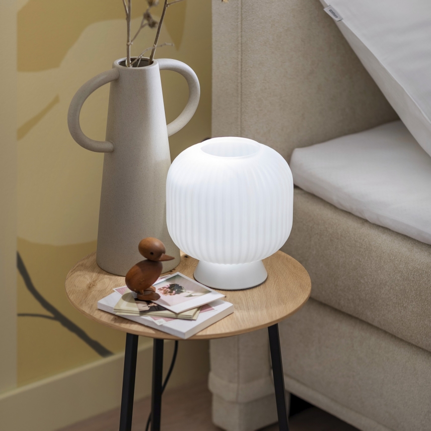 Schöner Wohnen 13573-16 - Tischleuchte NAMI 1xE27/25W/230V weiß