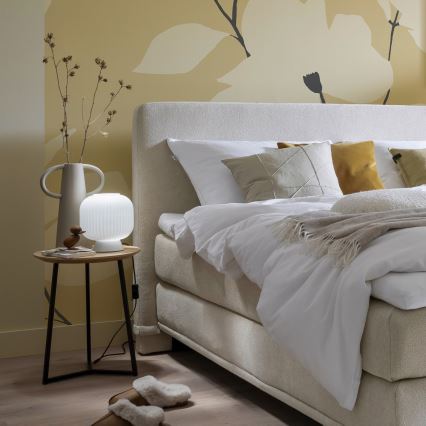 Schöner Wohnen 13573-16 - Tischleuchte NAMI 1xE27/25W/230V weiß