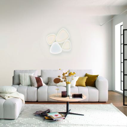 Schöner Wohnen 14038-16 - dimmbare LED-Deckenleuchte PEBBLES LED/35,5W/230V weiß