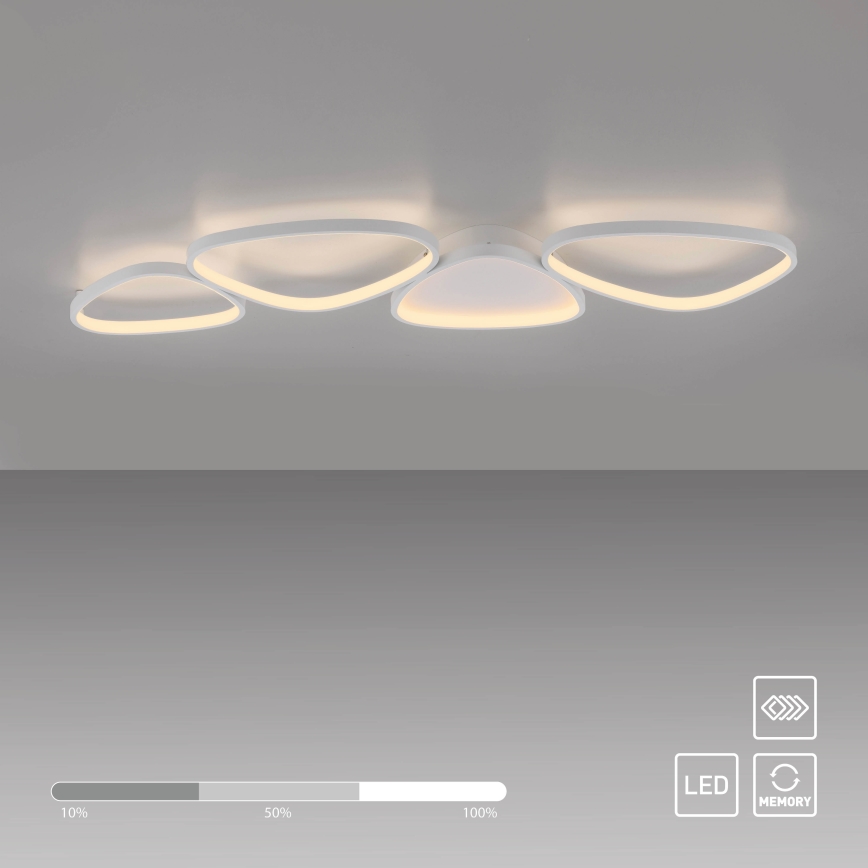 Schöner Wohnen 14039-16 - dimmbare LED-Deckenleuchte PEBBLES LED/35,5W/230V weiß