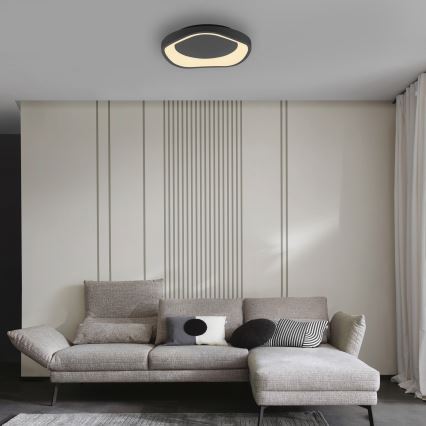 Schöner Wohnen 14233-18 - dimmbare LED-Deckenleuchte MONTA LED/21W/230V Ø 40 cm schwarz