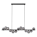 Schöner Wohnen 14504-18 - LED-Pendelleuchte DUBAI an Stahlseil 13xG9/3W/230V 118 m schwarz/rauchfarben
