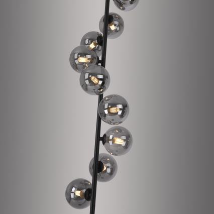 Schöner Wohnen 14506-18 - LED Stehleuchte DUBAI 9xG9/3W/230V schwarz/rauchglas