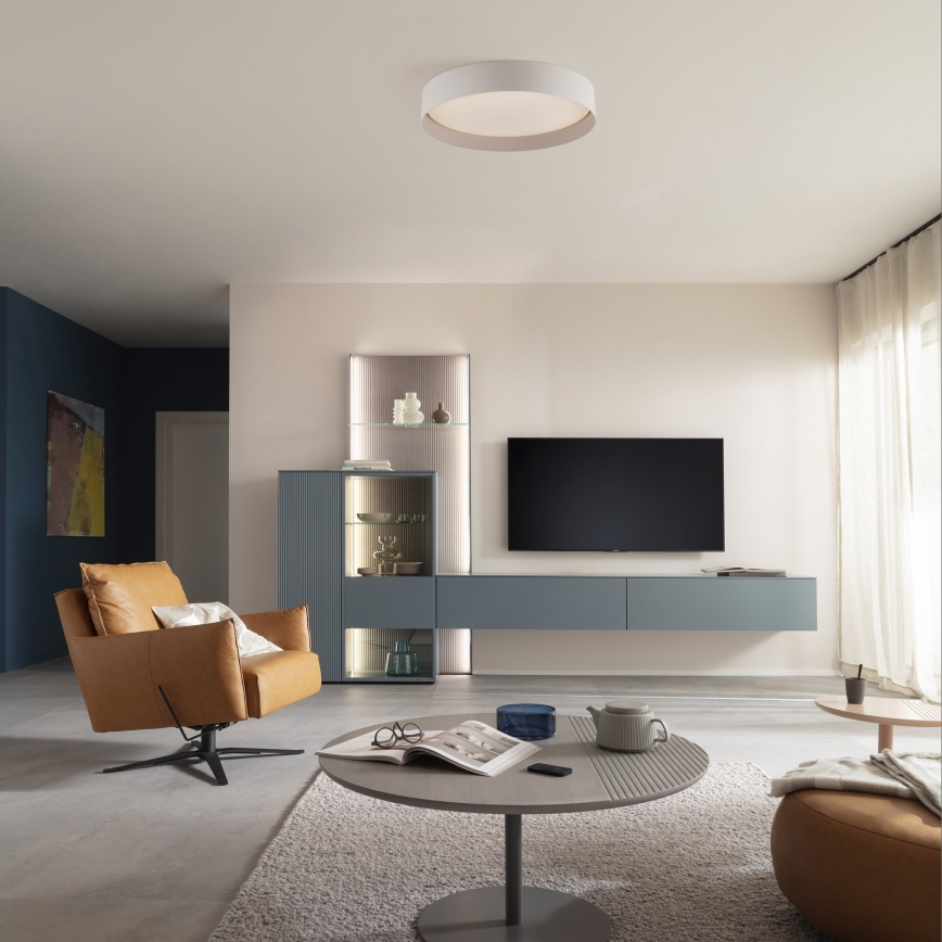 Schöner Wohnen 14594-39 - LED-dimmbare Deckenleuchte TAVOLI LED/20W/230V 2700-6500K Ø 39 cm grau + Fernbedienung