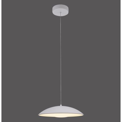 Schöner Wohnen 14606-16 - dimmbare LED-Pendelleuchte an Kabel LENTE LED/17W/230V Ø 40 cm weiß