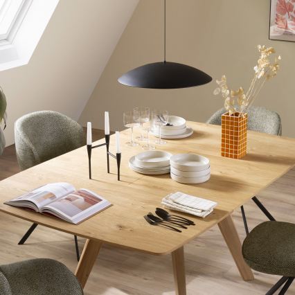 Schöner Wohnen 14606-18 - LED-dimmbarer Pendelleuchter LENTE, LED/17W/230V, Ø 40 cm, schwarz, mit Kabelabhängung