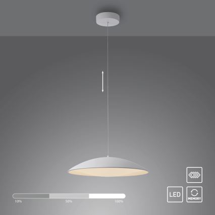 Schöner Wohnen 14607-16 - LENTE LED-Pendelleuchte, dimmbar, 23 W, 230 V, Ø 50 cm, weiß