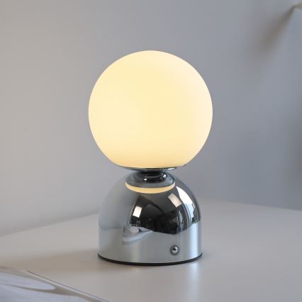 Schöner Wohnen 19218-17 - RUDI LED wiederaufladbare, dimmbare Touch-Tischlampe LED/1,2W/5V 3000-6000K 1200 mAh glänzender Chrom