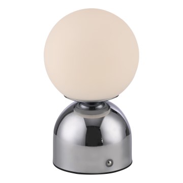 Schöner Wohnen 19218-17 - RUDI LED wiederaufladbare, dimmbare Touch-Tischlampe LED/1,2W/5V 3000-6000K 1200 mAh glänzender Chrom