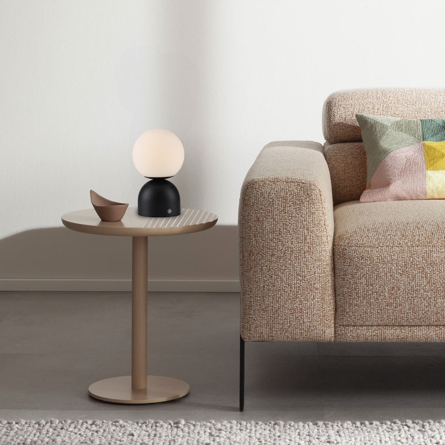 Schöner Wohnen 19218-18 - Wiederaufladbare, dimmbare Touch-LED-Tischlampe RUDI LED/1,2W/5V 3000-6000K 1200 mAh schwarz