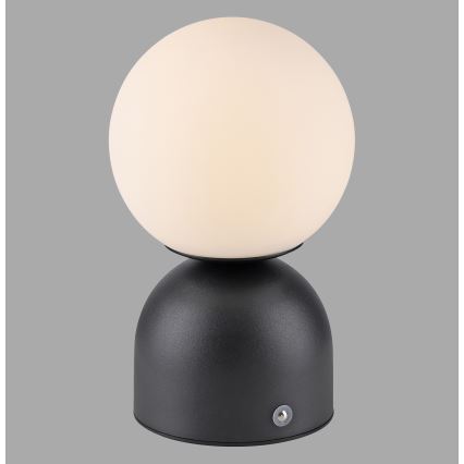 Schöner Wohnen 19218-18 - Wiederaufladbare, dimmbare Touch-LED-Tischlampe RUDI LED/1,2W/5V 3000-6000K 1200 mAh schwarz