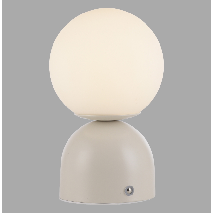 Schöner Wohnen 19218-39 - Aufladbare, per Touch dimmbare LED-Tischlampe RUDI LED/1,2W/5V 3000-6000K 1200 mAh grau