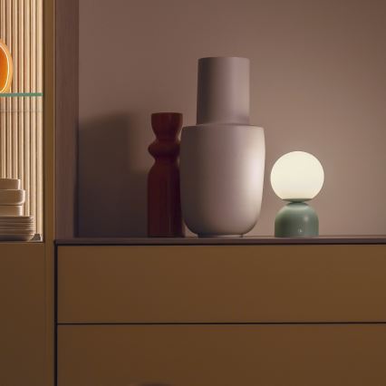 Schöner Wohnen 19218-43 - LED, dimmbar, Touch, wiederaufladbare Tischlampe RUDI LED/1,2W/5V 3000–6000K 1200 mAh grün