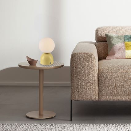 Schöner Wohnen 19218-81 - dimmbare, touchgesteuerte, wiederaufladbare LED-Tischlampe RUDI LED/1,2W/5V 3000-6000K 1200 mAh gelb