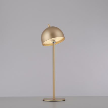 Schöner Wohnen 19244-12 - LED-dimmbar, mit Touch-Dimmer, wiederaufladbare Outdoor-Tischleuchte BELLIS LED/2,5W/5V 2600 mAh IP54, goldfarben