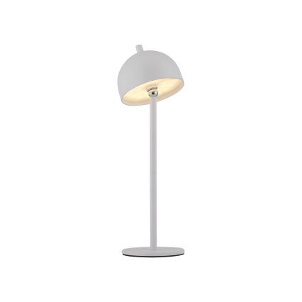 Schöner Wohnen 19244-16 - LED, per Touch dimmbar, wiederaufladbare Außen-Tischleuchte BELLIS LED/2,5W/5V 2600 mAh IP54 weiß