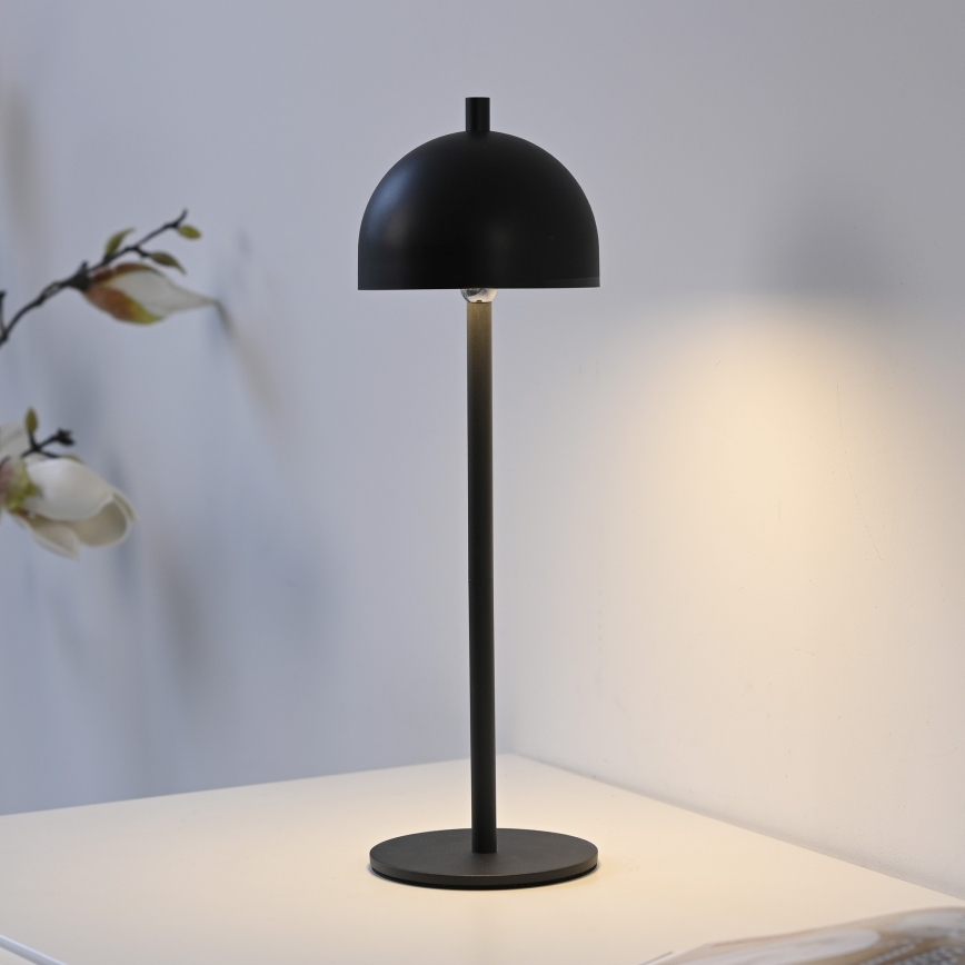 Schöner Wohnen 19244-18 - BELLIS LED-Tischlampe, berührungsdimmbar, wiederaufladbar, für den Außenbereich, LED 2,5 W / 5 V, 2600 mAh, IP54, schwarz