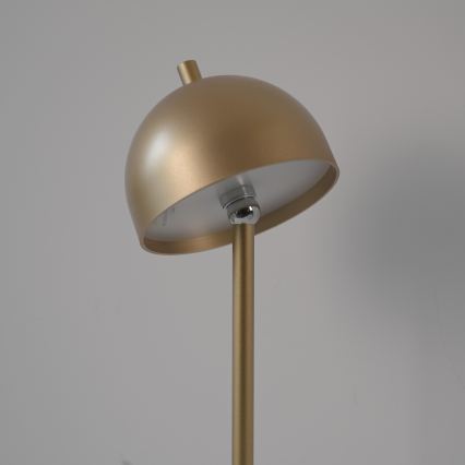 Schöner Wohnen 19245-12 - dimmbare Touch-Akku-Außen-Stehleuchte BELLIS LED/2,5 W/5 V 2600 mAh IP54, gold
