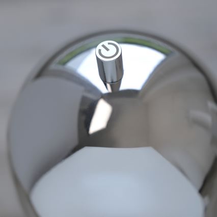 Schöner Wohnen 19245-17 - LED dimmbar mit Touch-Bedienung, wiederaufladbare Außen-Stehleuchte BELLIS LED/2,5W/5V 2600 mAh IP54 glänzender Chrom