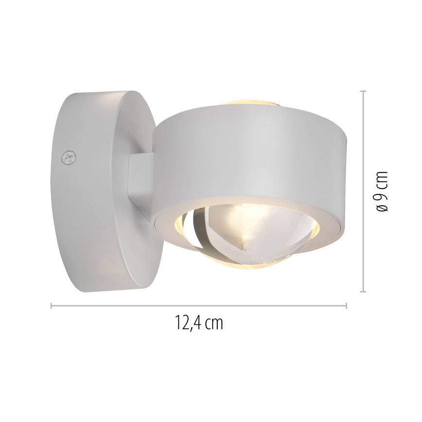 Schöner Wohnen 19331-16 - LED-Wandleuchte CHIA 2×LED/2W/230V weiß