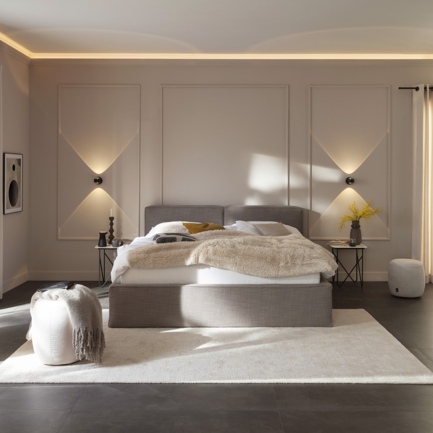 Schöner Wohnen 19331-18 - LED-Wandleuchte CHIA 2xLED/2W/230V schwarz