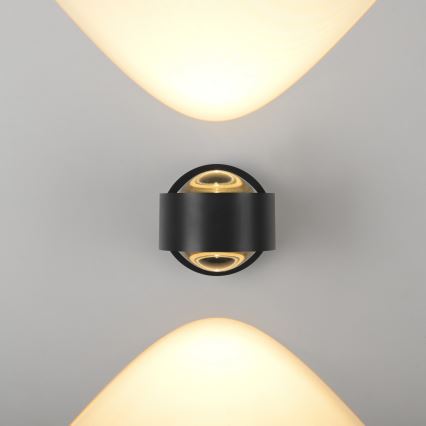 Schöner Wohnen 19331-18 - LED-Wandleuchte CHIA 2xLED/2W/230V schwarz