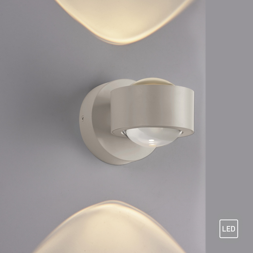 Schöner Wohnen 19331-39 - LED-Wandleuchte CHIA 2xLED/2W/230V grau