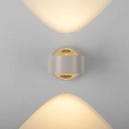 Schöner Wohnen 19331-39 - LED-Wandleuchte CHIA 2xLED/2W/230V grau