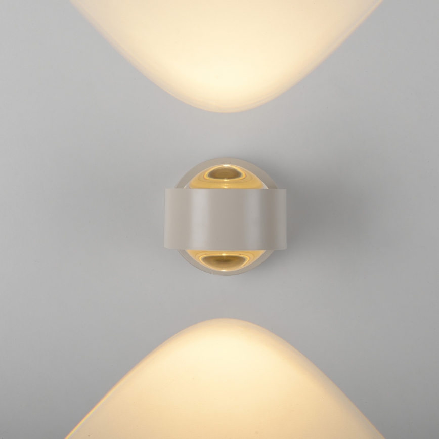 Schöner Wohnen 19331-39 - LED-Wandleuchte CHIA 2xLED/2W/230V grau