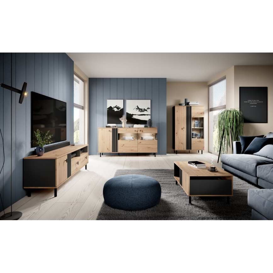 Schrank BADIA Eiche/Anthrazit