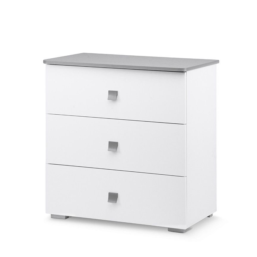 Schrank PABIS 87x83 cm weiß/grau
