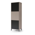 Schrank RONJA Taupe/Schwarz