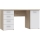 Schreibtisch ARENO, weiß/Sonoma-Eiche