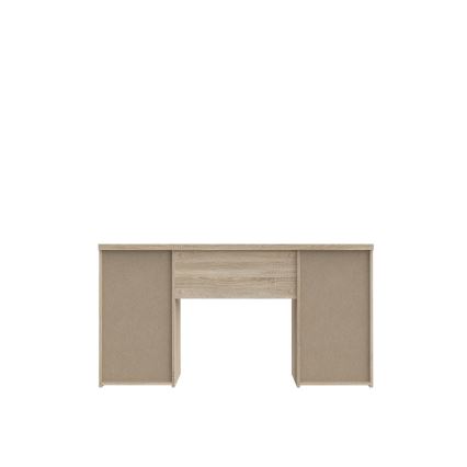 Schreibtisch ARENO, weiß/Sonoma-Eiche